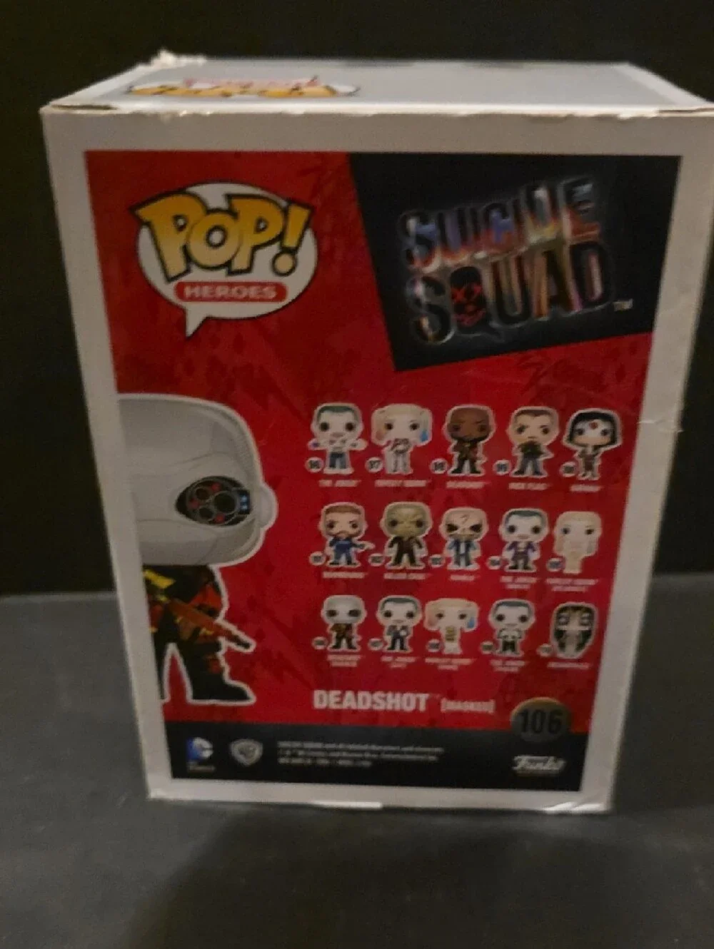 Funko Pop! Heroes Deadshot Masked Vinyl Figure - White, Red & Black - Picture 4 of 6